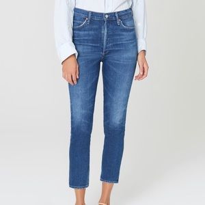 Olivia crop high rise slim in Reset